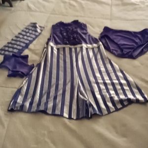 Adorable kids large Weissman purple 🟣 and sparkling silver 🥈 dance cost